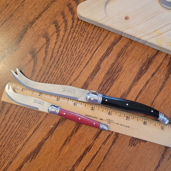 Jean DuBost Laguiole Cheese Knife Set ~ France ~ Entertaining ~ Charcuterie - Picture 8 of 12